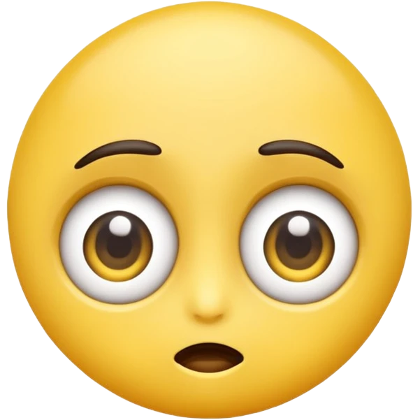 Curious emoji looking into the sky emoji