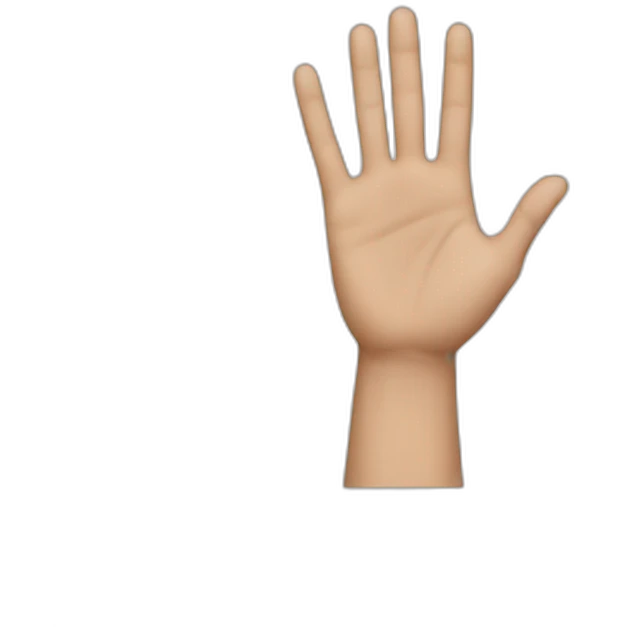 w hand emoji