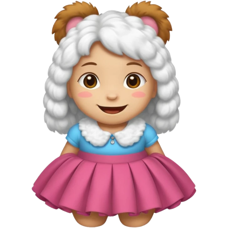 Korgi in skirt emoji