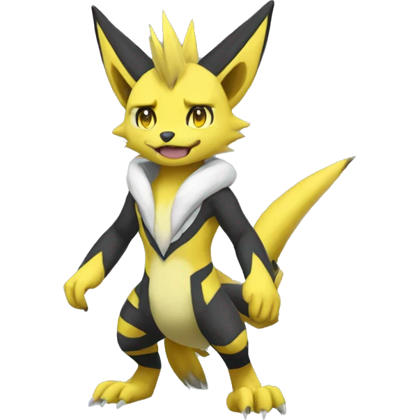 Lombax-Renamon-Zeraora full body emoji