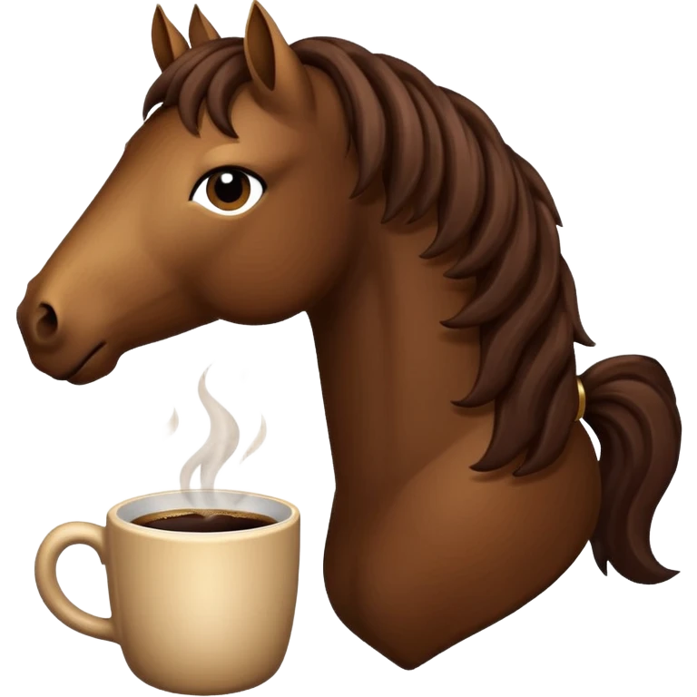 I need a coffee horse emoji