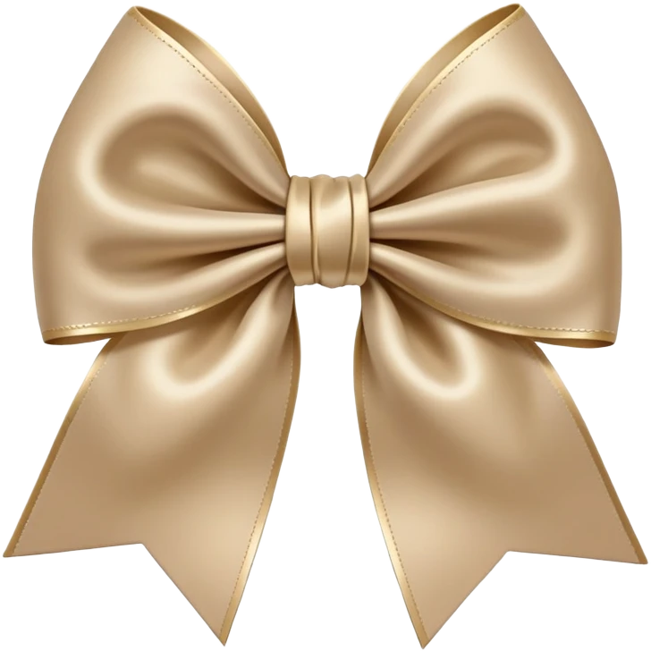 Beige bow emoji