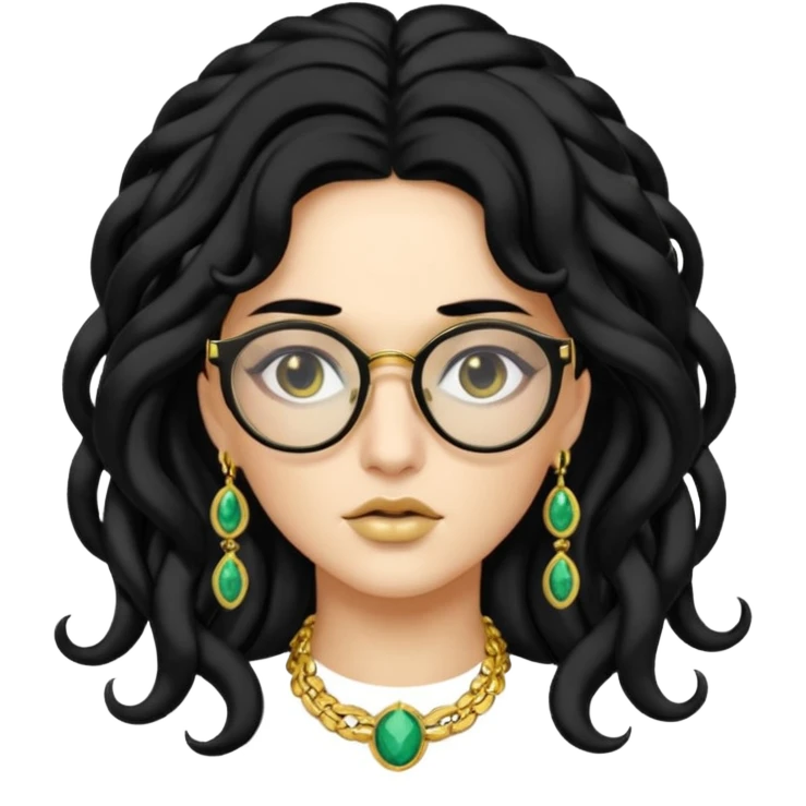 Medusa Versace with glasses  emoji