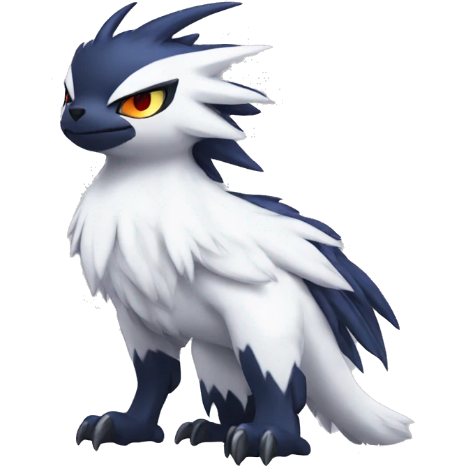 Edgy Cool Kawaii Baby Nargacuga-Absol-Pokémon Full Body Detailed High Quality emoji