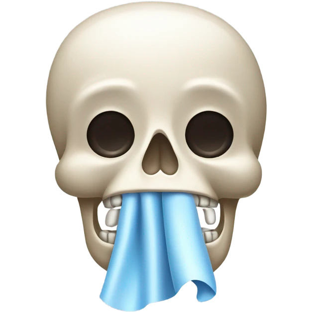 Tissue cleaning bone emoji