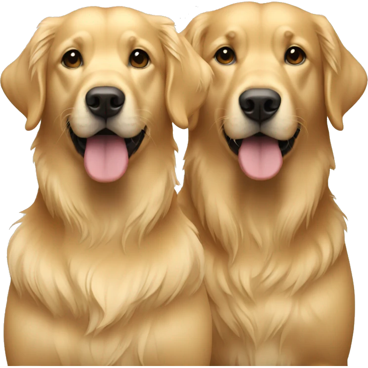Retriever couple blonde emoji