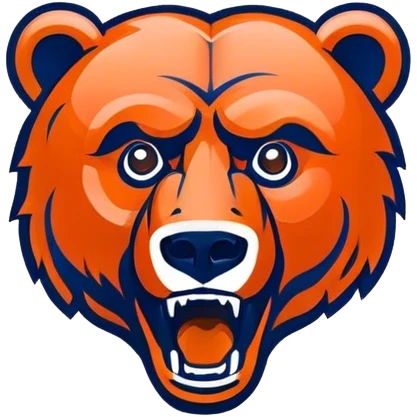 custom chicago bears logo emoji