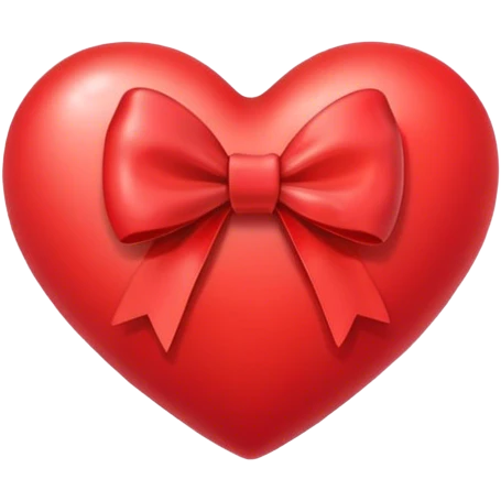 Heart with a bow emoji