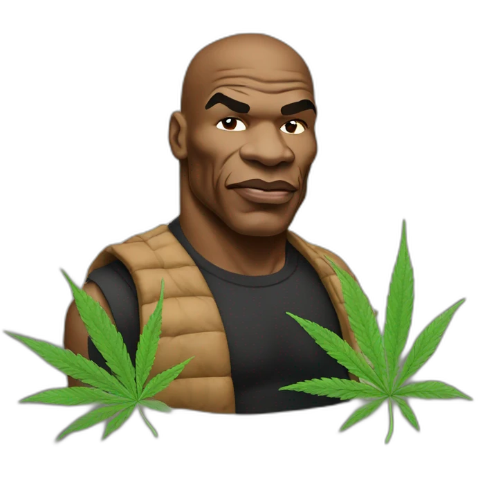 Mike Tyson smoke cannabis emoji