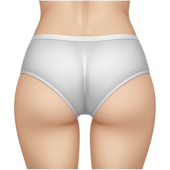 Tight white butt panties emoji