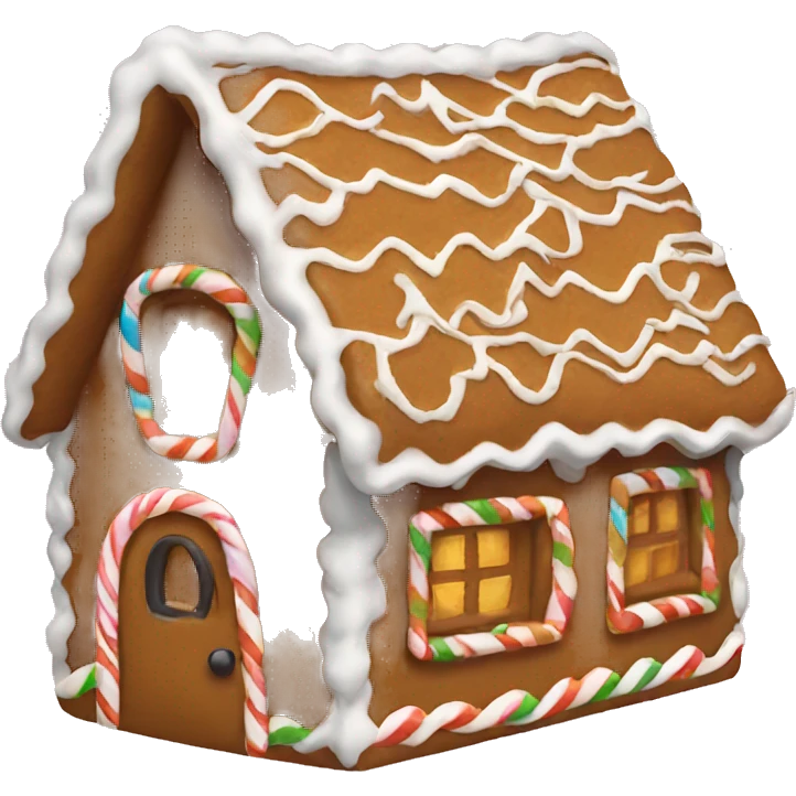 gingerbread house emoji