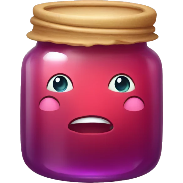 impressed jar of jelly emoji
