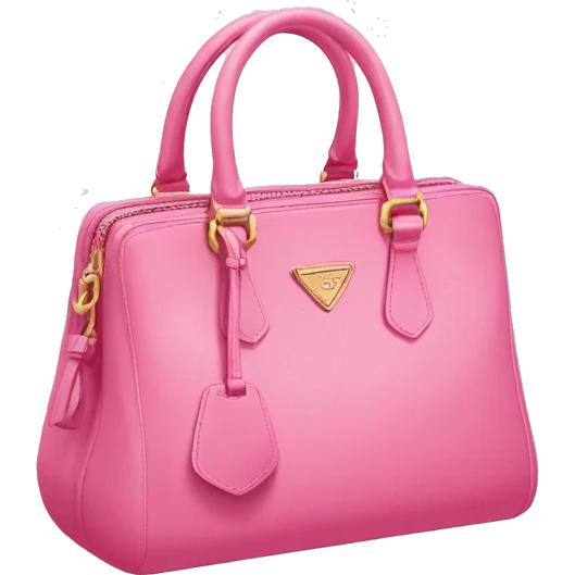 Pink prada bag  emoji