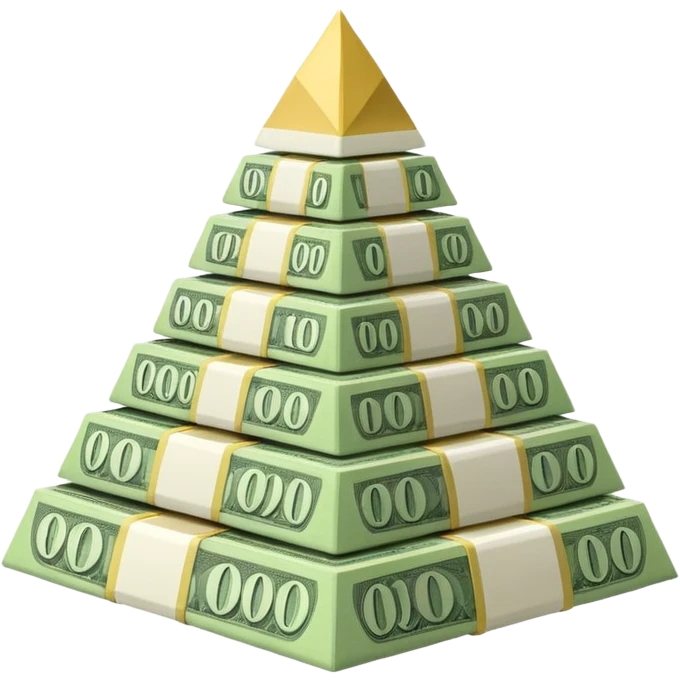 PIRAMID OF BANKNOTES emoji