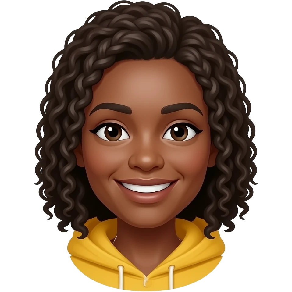 African American female smily face hmm emoji smiley emoji hmm emoji