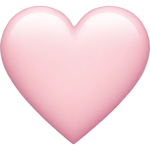 Pastel pink heart emoji