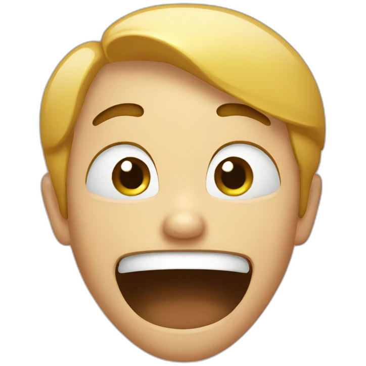 Laughing and crying and refusing emoji