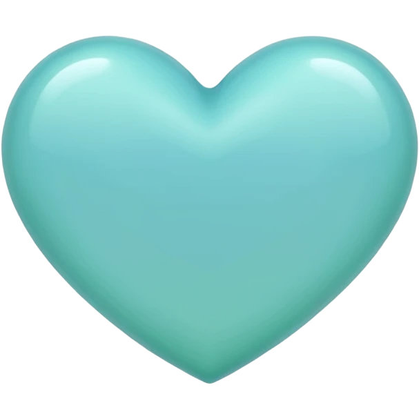 Light blue heart and light green heart emoji