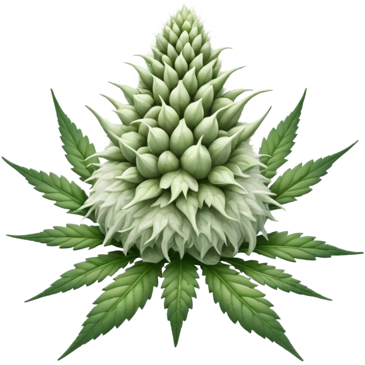 white color marijuana emoji