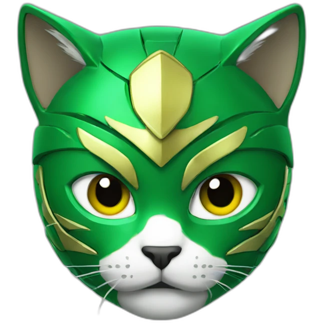 cat green ranger emoji