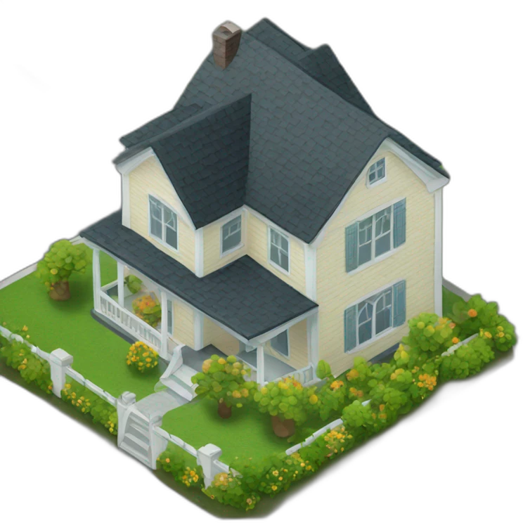 house isometric emoji