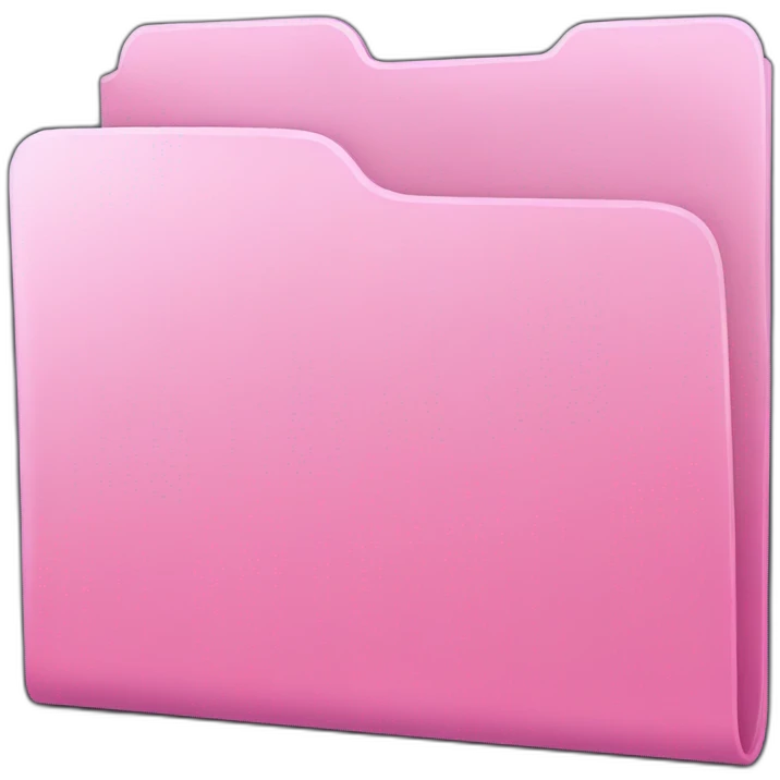 pink folder emoji