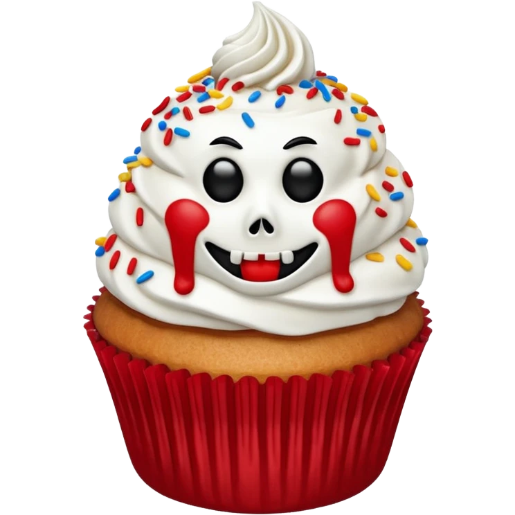 Terrifier cupcake emoji