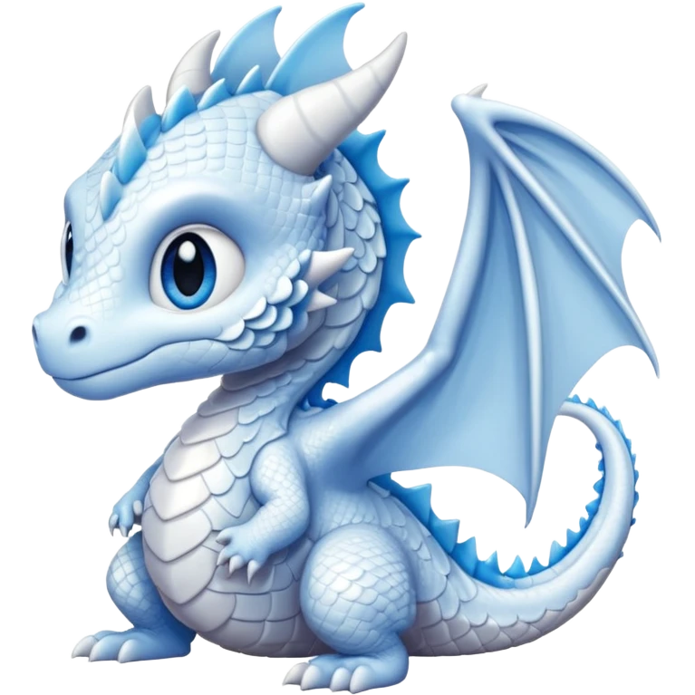 baby white dragon emoji