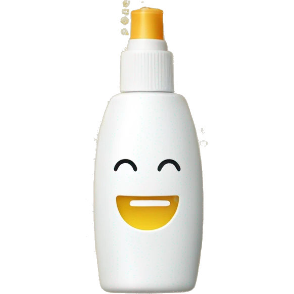 facial sunscreen bottle emoji