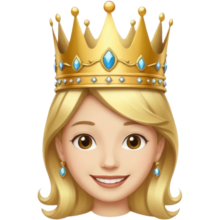 Wearing a crown emoji