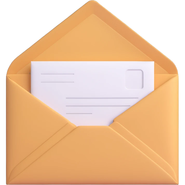 An envelope emoji