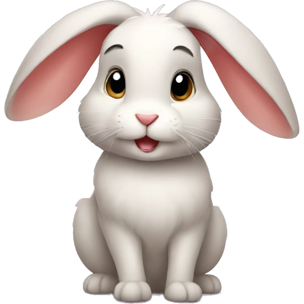 rabbit looking in a loving way emoji