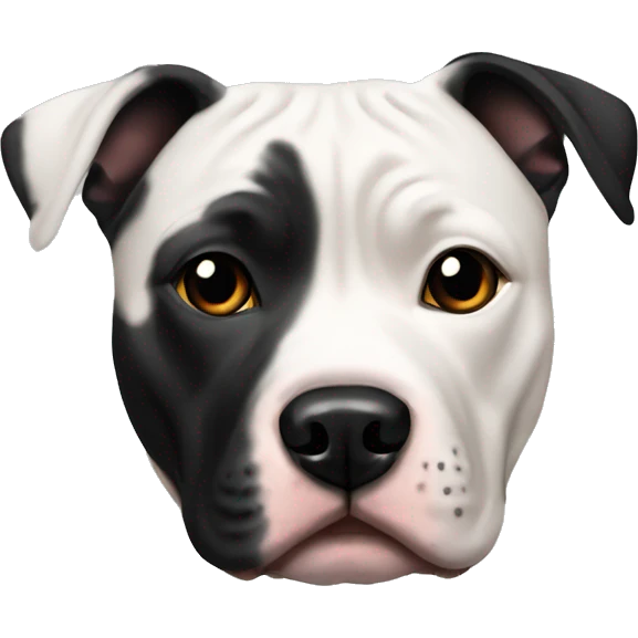 Staffordshire bull terrier black emoji