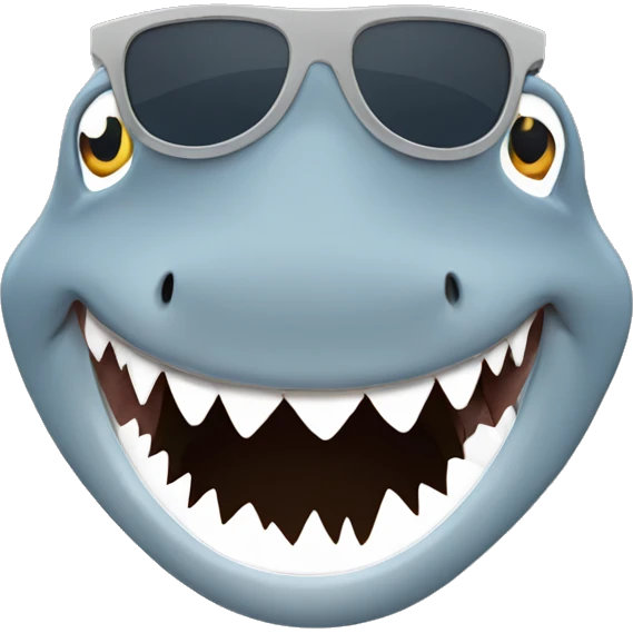 shark sunglasses emoji
