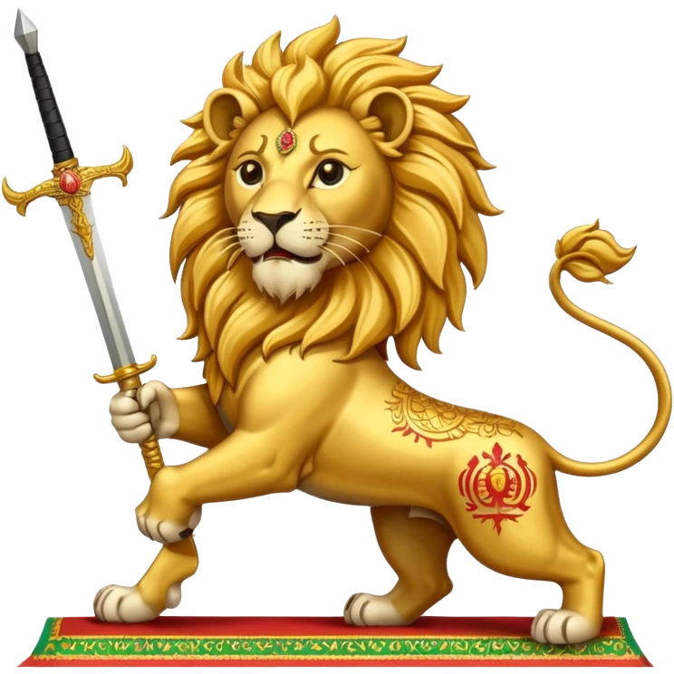 The Lion and Sun flag of Iran emoji