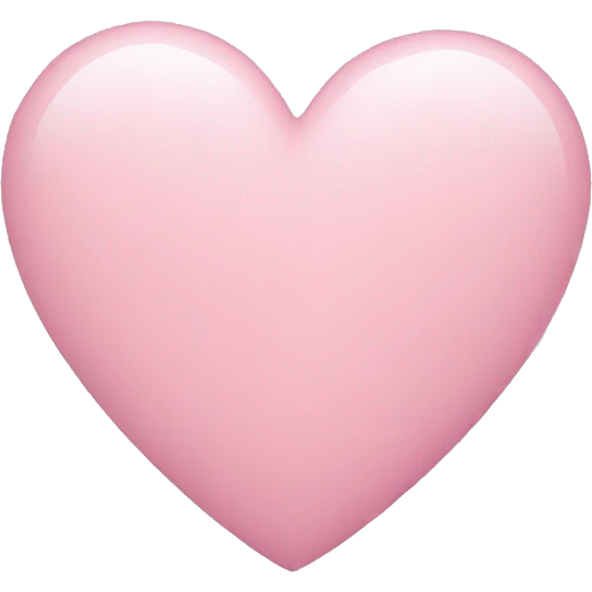 light pink heart emoji
