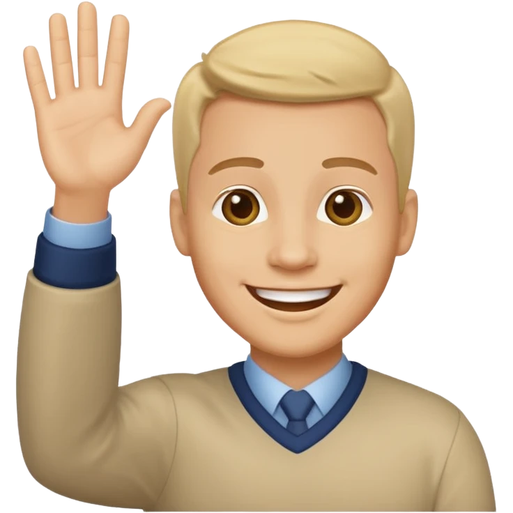 Hombre saludando  emoji