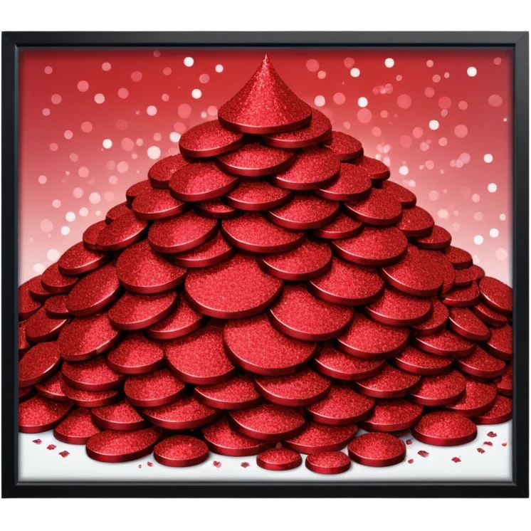 glitter red office emoji