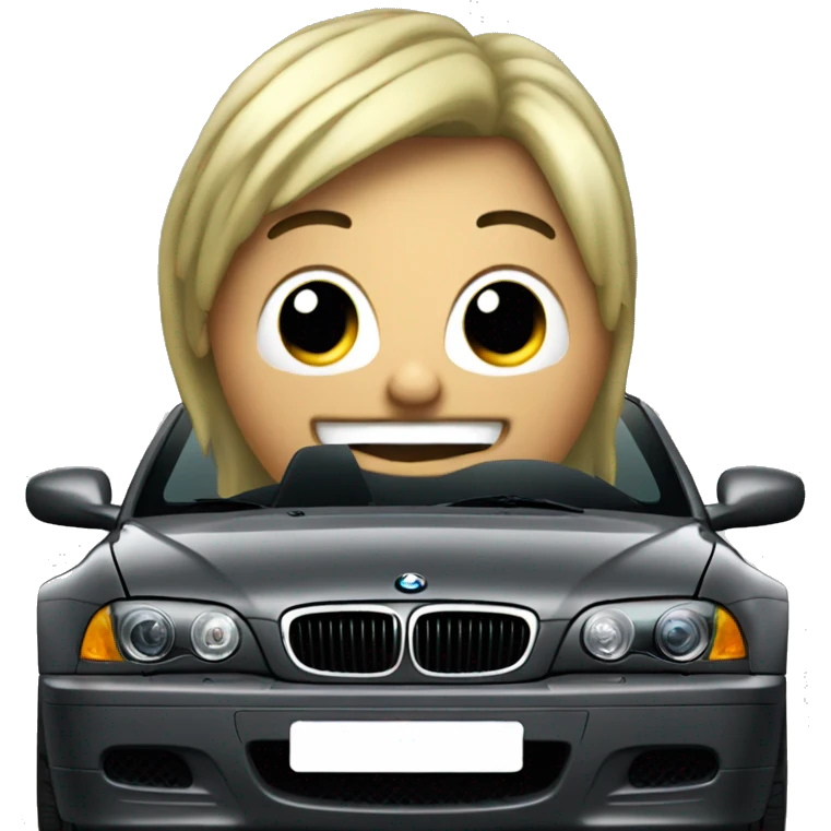 Dark gray E46 convertible emoji