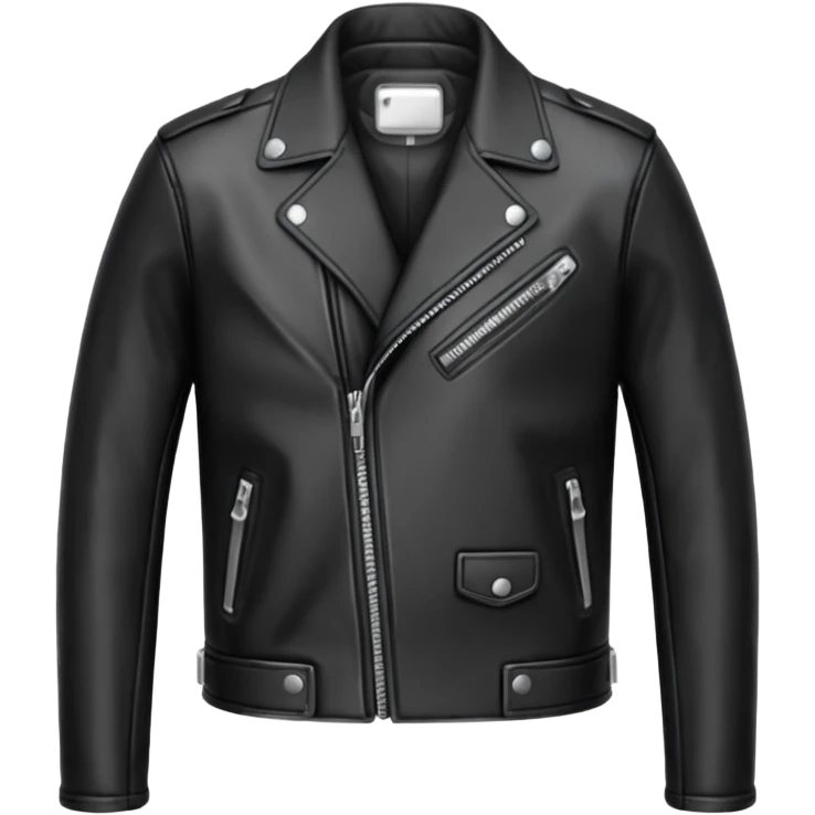 a jacket with silver zipper emoji