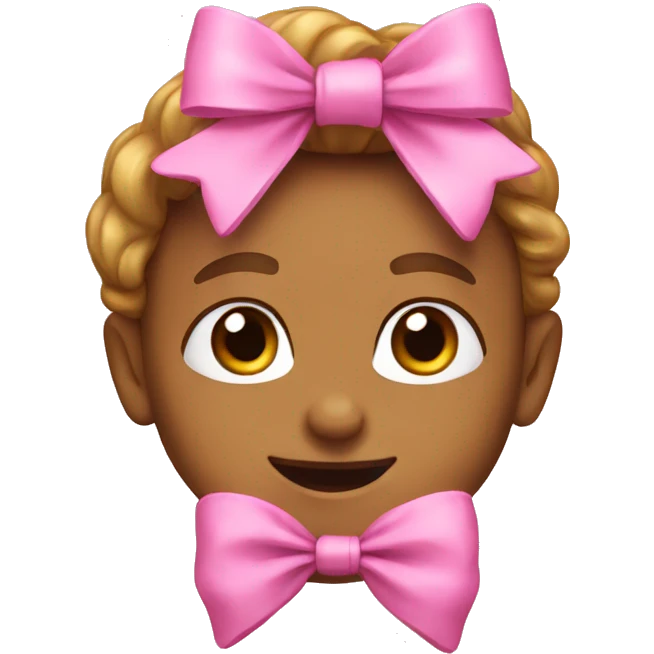 Pink bow emoji
