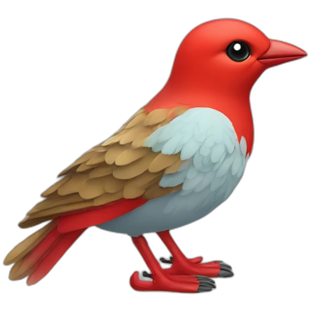 bird in red boots emoji