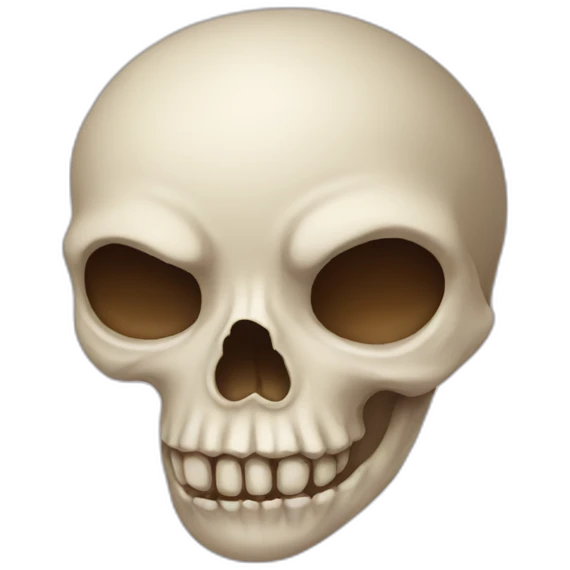 Heart shaped skull emoji