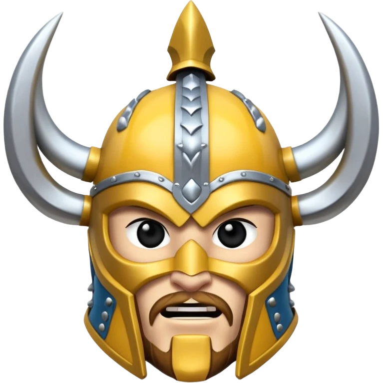 Casco vikingo con cuernos sin cara de persona emoji
