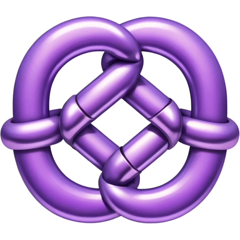 glitter purple link emoji