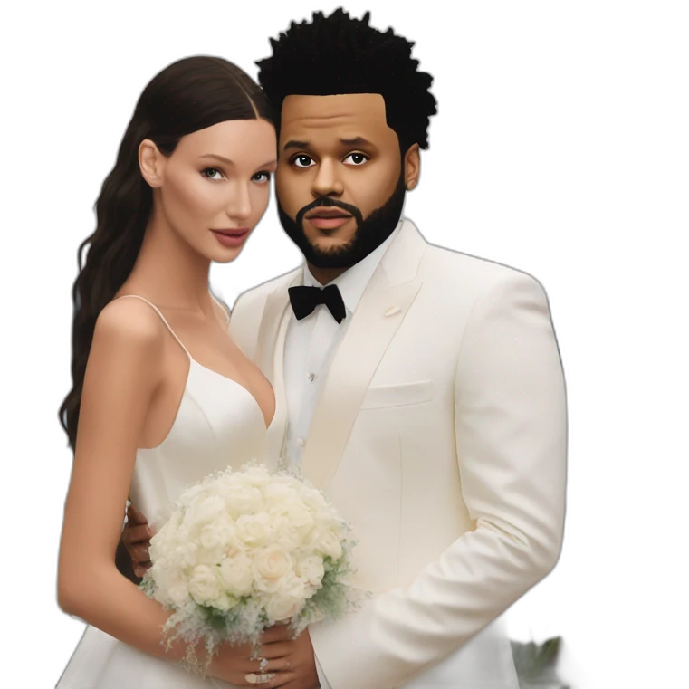 the weeknd marrying bella hadid emoji