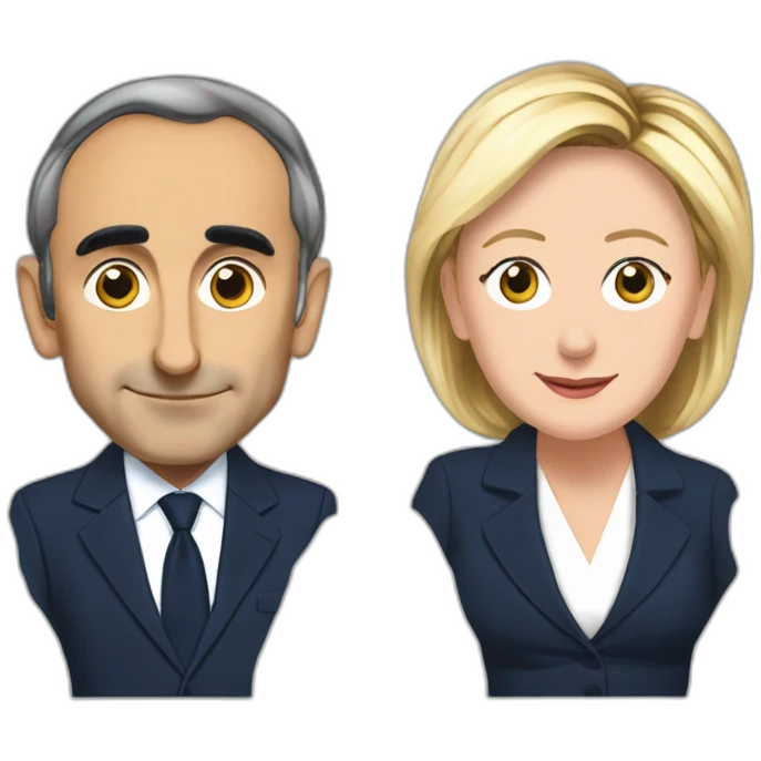 Eric Zemmour et Marine Le Pen emoji