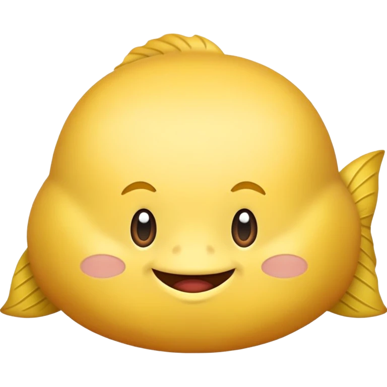 En grå Abbor fisk emoji