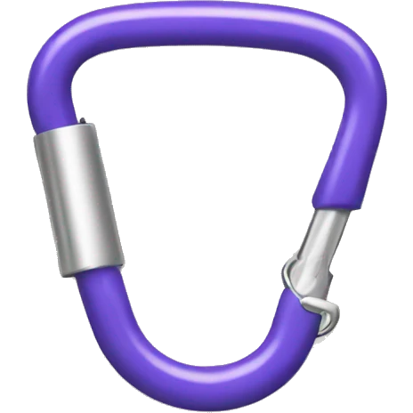 Aero shape carabiner emoji