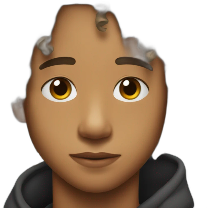 Jaden smith with curly hair emoji